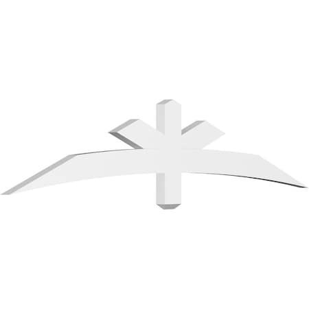 Ekena Millwork Alberta Architectural Grade PVC Gable Bracket, 72"W x 15"H x 2"D x 4"F, 5/12 Pitch GBP072X15X0204ALB00